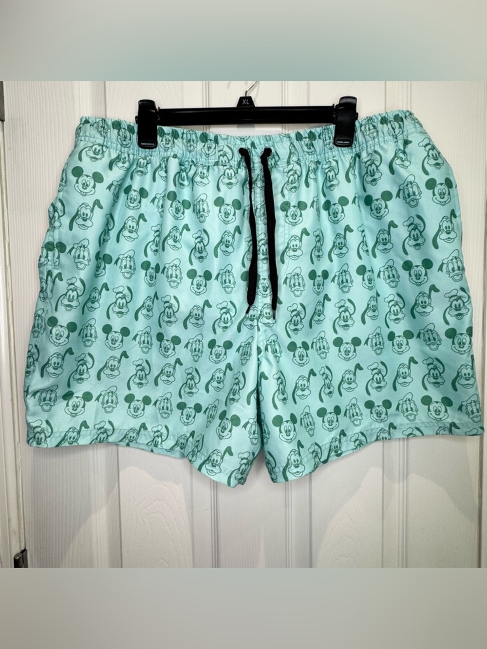 Disney Parks Men's XL Swim Trunks Mickey Mouse & Friends Green Teal